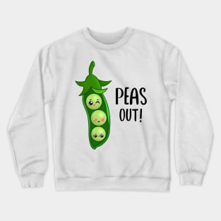 Peas Out! Vegan Crewneck Sweatshirt